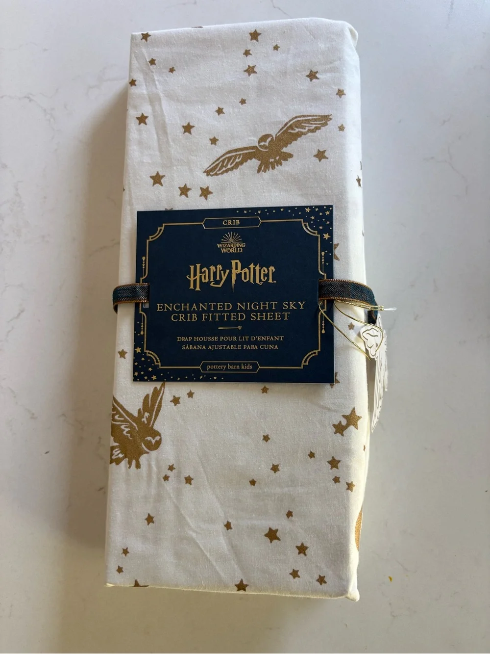 Potter Barn Kids Harry Potter Enchanted Night Sky Fitted Crib Fitted Sheet NWT